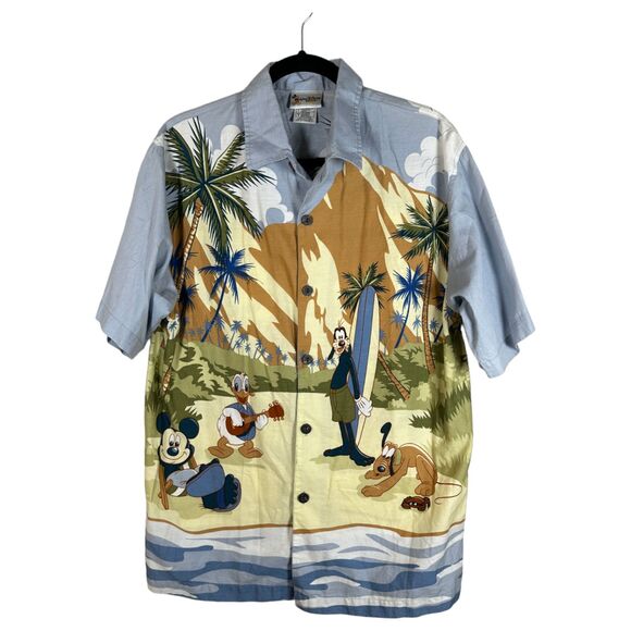 Walt Disney World Vintage 1971 Hang Loose Mickey Pluto Goofy Donald Shirt Small - Picture 1 of 4